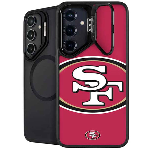 NFL San Francisco 49ers Large Logo Galaxy S24 FE Kickstand Case